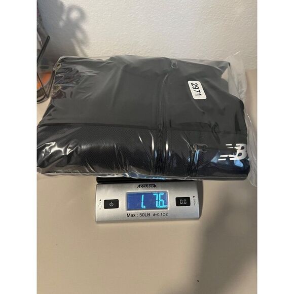 New Balance Men's Two-Tone Printed Soft Shell Full Zip Jacket Size Large Black - Picture 11 of 11